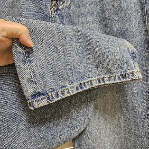 H&M Wide Leg Jeans Denim High Waist size 8 10 - Picture 6 of 9